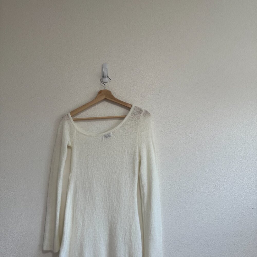 TIGER MIST White Cream Knit Sweater Dress Medium - Picture 9 of 9